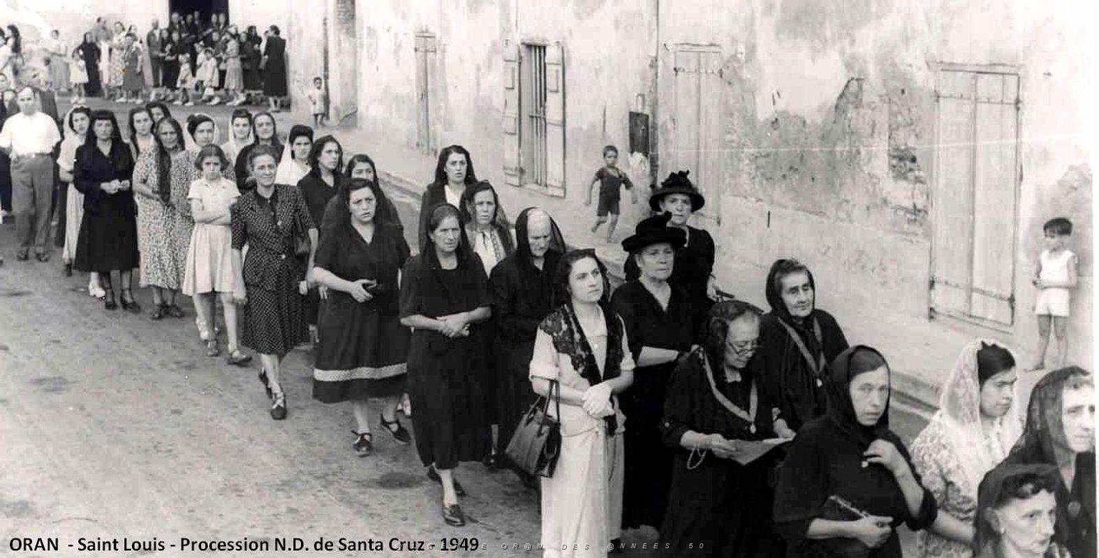922- Oran -1949 Procession vierge de Santa Cruz2.jpg